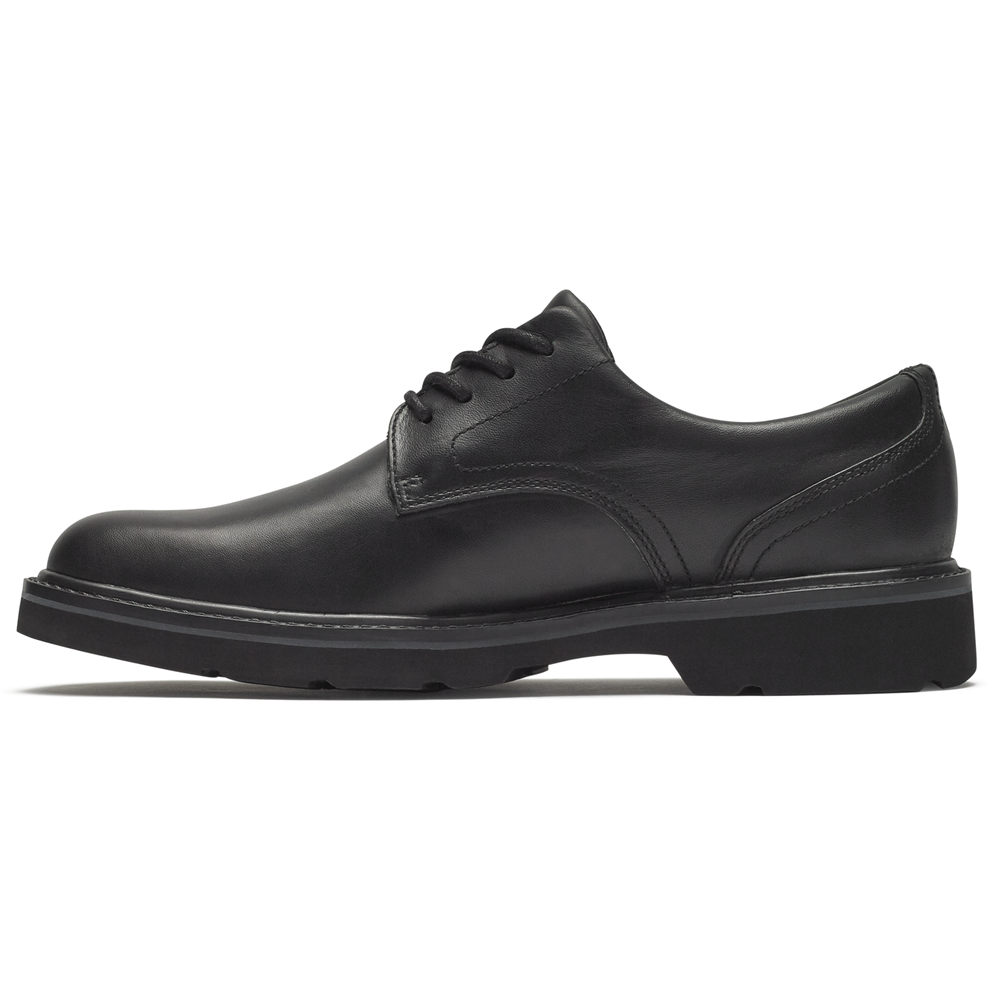 Rockport Mens Oxfords Black - Charlee Waterproof Plain Toe - UK 326-YRBXOF